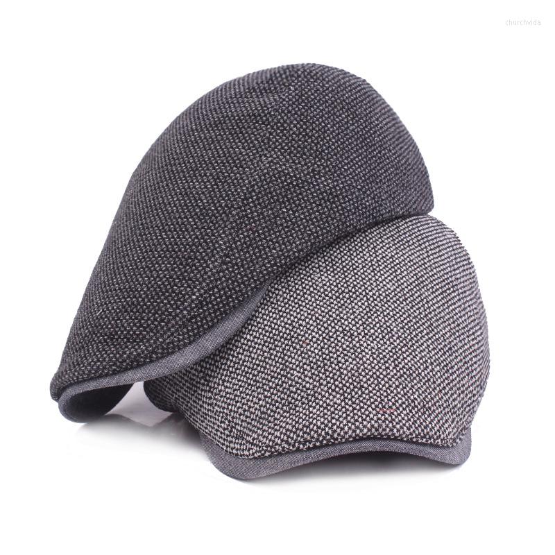 

Berets Brand Men British Retro Cotton Beret Women Spring Autumn French Flat Golf Sboy Cap Casual Peaked Outdoor Sun Hat, Gray