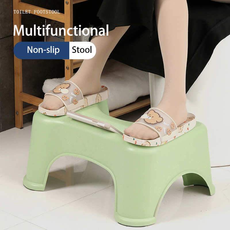 

Step Stools Baby Toilet Step Stool Squatty Potty With Cellphone Slot Bathroom WC Stool Foot Stool Footstool Squat Stools Bathroom Furniture 230217, Green