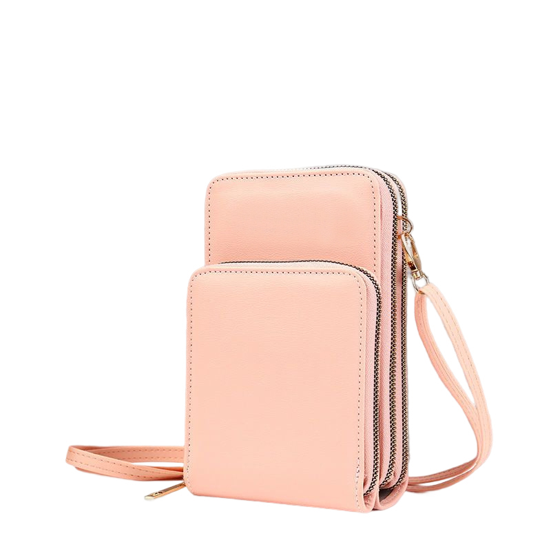 

New Designer Small Crossbody Mobile Phone Bag For Womens Luxury Touch-Screen Fashion Versatile Card Bag Large Capacity Mini Wallet 23, Colour1