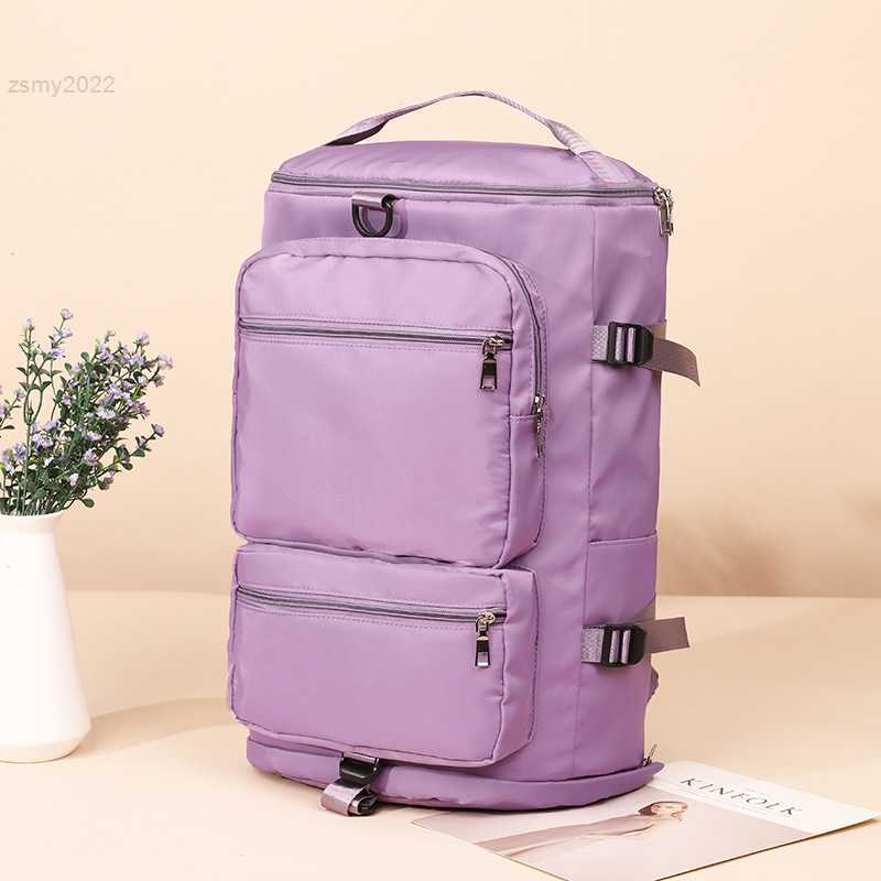 

Backpack Style IKE MARTI Large Capacity Women Shoulder Travel Backpack Lady Weekend Sports Yoga Luggage Zipper Bags Multifunction Crossbody Bag, Bp336 grey