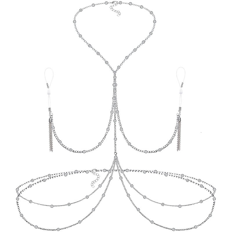 

Navel Bell Button Rings Fake Nipple for Women Sexy Non Piercing with Necklaces Adjustable Noose 230216