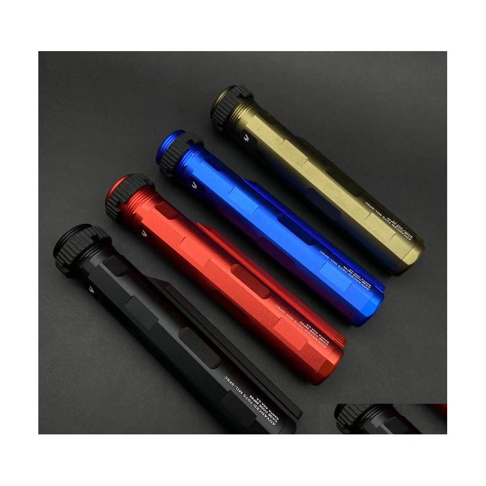 

Tactical Accessories Metal Si Cnc Diamondshaped Buffer Tube Stock Pipe Enhanced Nut 7Gear Airsoft M4 M16 Rear End Closed Aeg Drop De Dhplr
