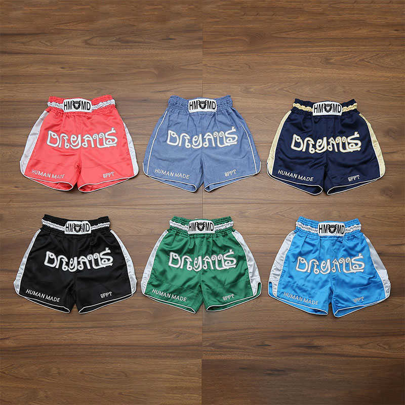 

Men's Shorts HUMAN MADE Boxer Shorts Sports Oversize Men Women 11 Casual Human Made Shorts Z0216, 04