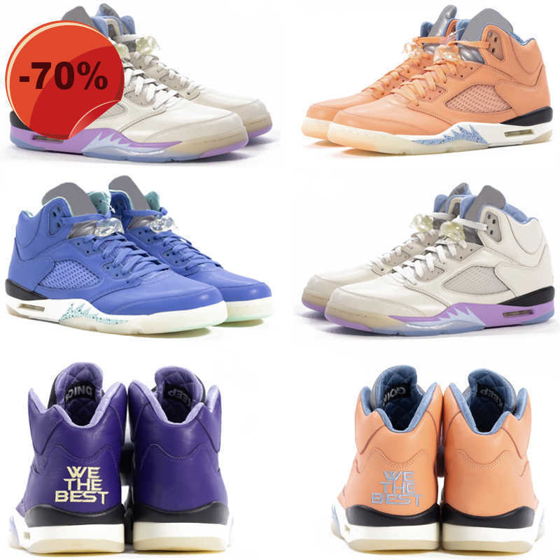 

Sandals Sandals Basketball 5S Shoes Outdoor Trainers Sports Sneakers Shoe Fashion Purple Orange Blue Sail Mens 2023 Dj Khaled X We The S Jumpman 5, Pay for box