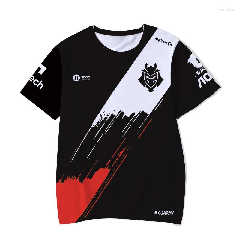 

Men's T Shirts G2 Team Logo 3D Printed Loose T-shirt Casual Fashion Short Sleeve Men's Trend Products Neutral, Et5kh22241nf