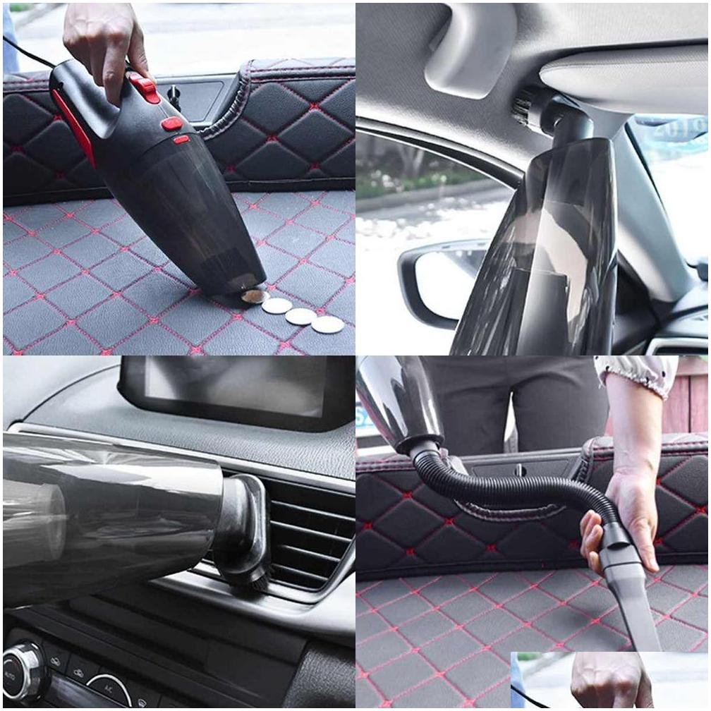 newest portable handheld car vacuum cleaner cordless/car plug 120w 12v 5000pa super suction wet/dry vaccum cleaner for car home1