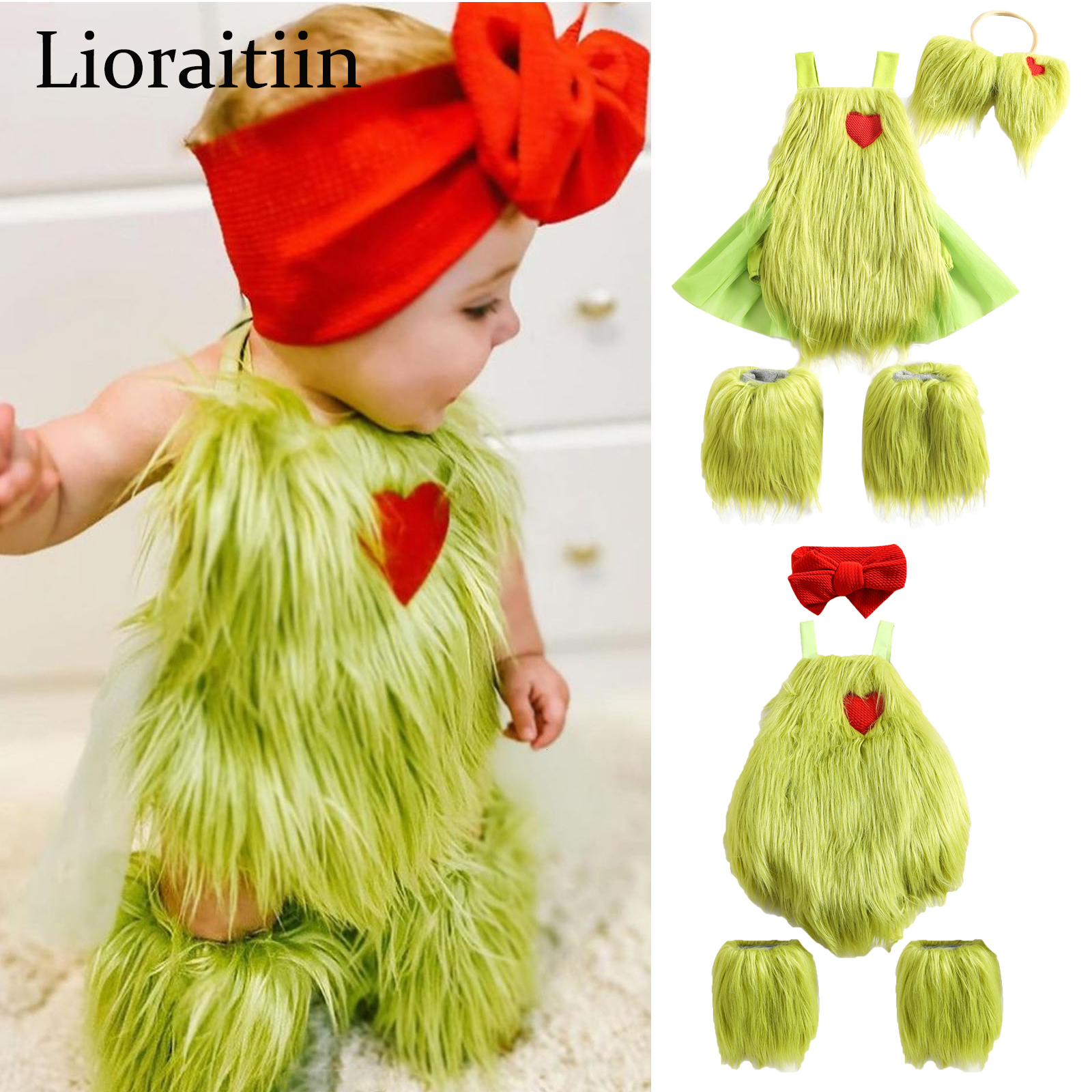 

Clothing Sets -07-29 Lioraitiin 0-24M Infant Baby Girl Suit Set Halter Neck Sleeveless Bodysuit Headband Leg Warmer Halloween Clothing 230217, Fc18726