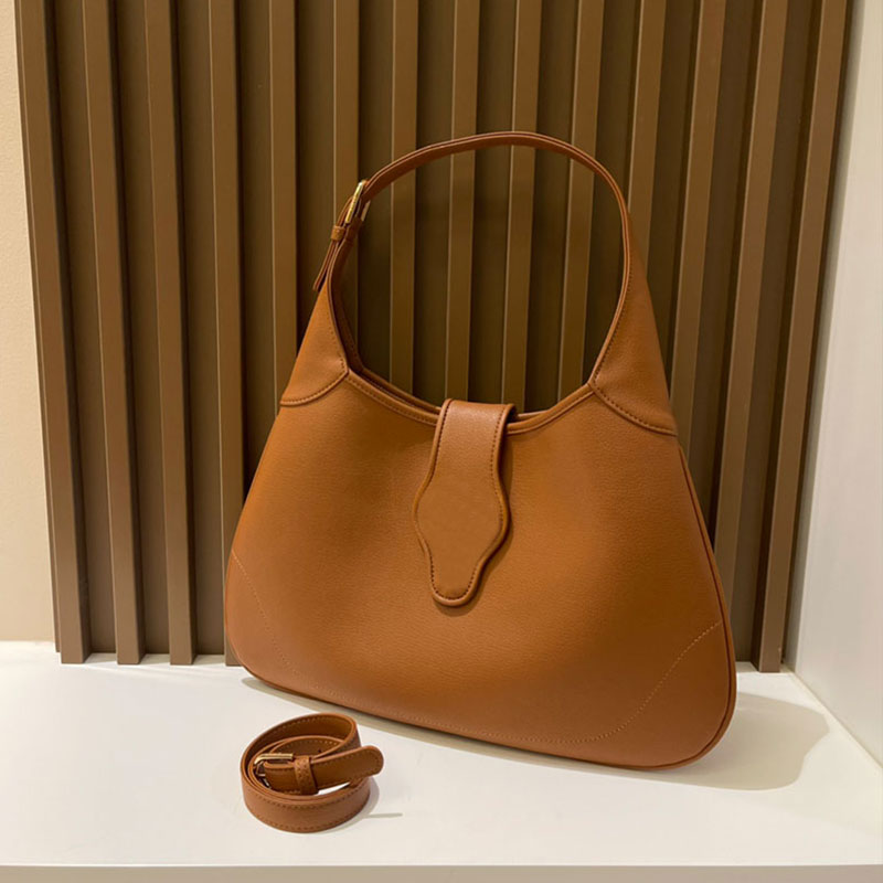 

Underarm Shoulder Bag Hobo Purse Cowhide Genuine Leather Handbag Hardware Letter Accessories Classic Print Flap Crossbody Bags Removable Shoulder Strap Clutch, Pink