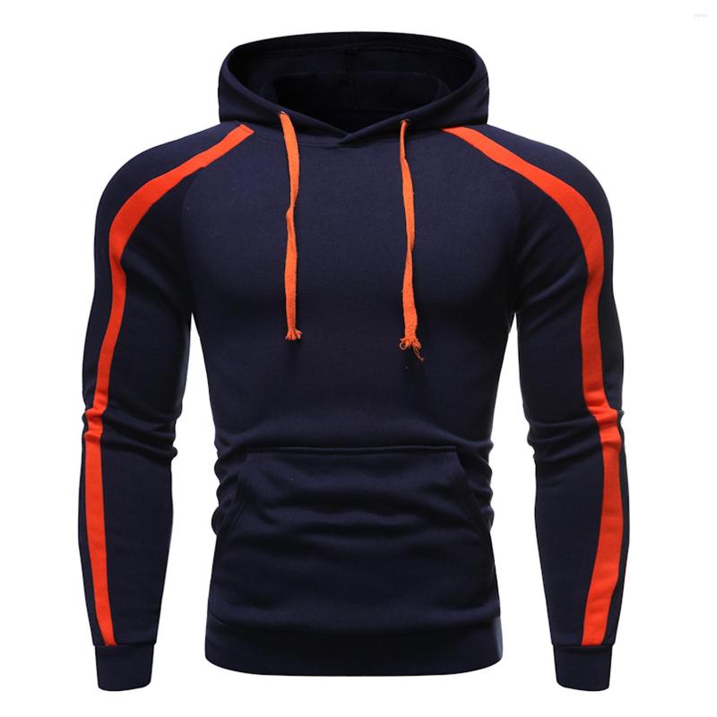 

Men's Hoodies -4XL 5XL Autumn Winter Casual Hooded Striped Men Sweatshirts Christmas Brand Hoodie, Black