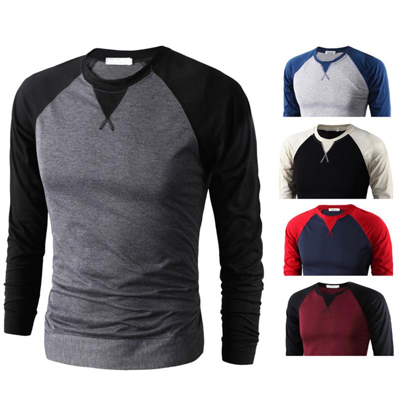 

Men's T Shirts Brand Men Summer Long Sleeve T-shirt Casual Basic Fitness Gym Running Sports Male O-Neck Pullovers Tee Tops Homme, R85-4