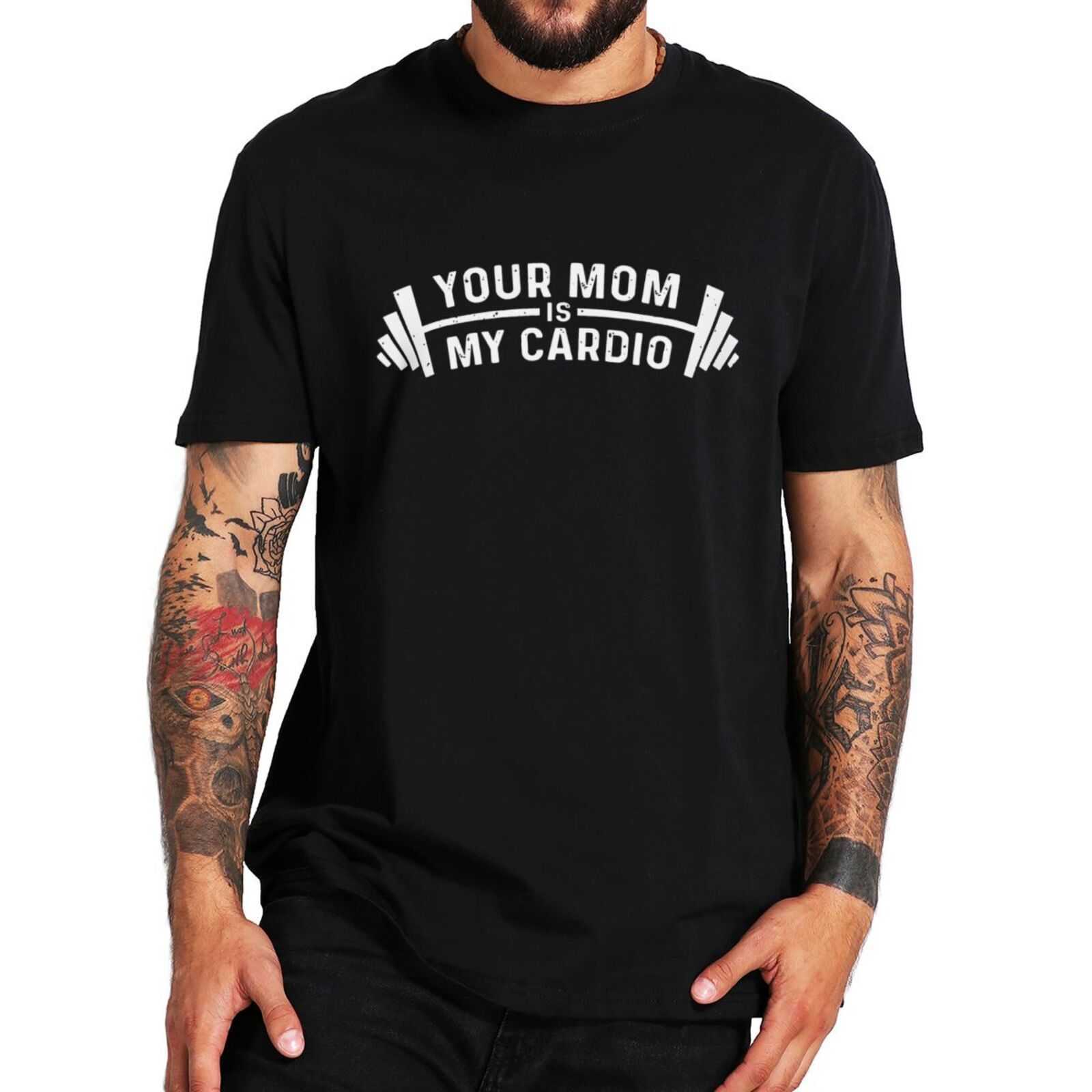 

Men's T-Shirts Your Mom Is My Cardio Funny T Shirt I Love Hot Moms MILF Sarcastic Funny Quote Tshirts 100% Cotton Oversize Gym Sports T-shirt L230217, Purple