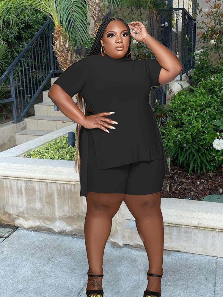 

Tracksuits Summer Women Outfit 5xl Jogging Sports Suit Ladies Tracksuit Two Piece Sets Plus Size Shorts Wholesale Bulk Drop, Black