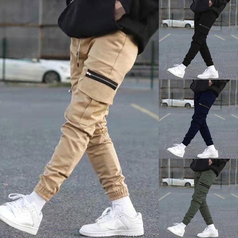 

Men's Pants Male Casual Slim Drawstring Pocket Solid Pleated Pant Trousers Overalls Star Glitter, Black