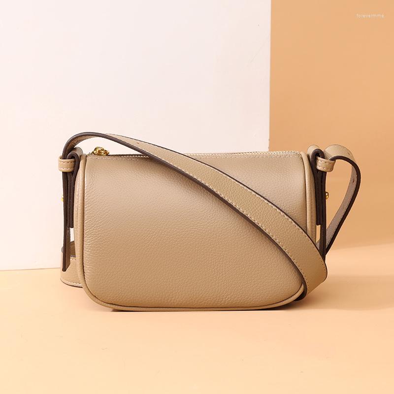 

Evening Bags Fashion Korean Trend Designer Handbags Women'S Genuine Leather Casual Vintage Girl Crossbody Shoulder Messenger For Ladies
