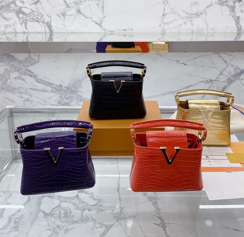 

Handbag luxurys designers bags myra bags briefcase men business package laptop bag Lettering metal design leather handbag messenger capacity shoulder handbags, Black