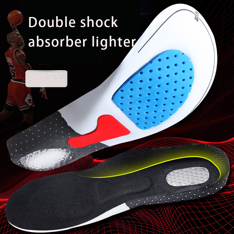 

Shoe Parts Accessories Orthopedic Silicone Sport Support Insert Shock-Absorbing Feet Care for Shoes Men Women Breathable Running Cushion Insoles 230217