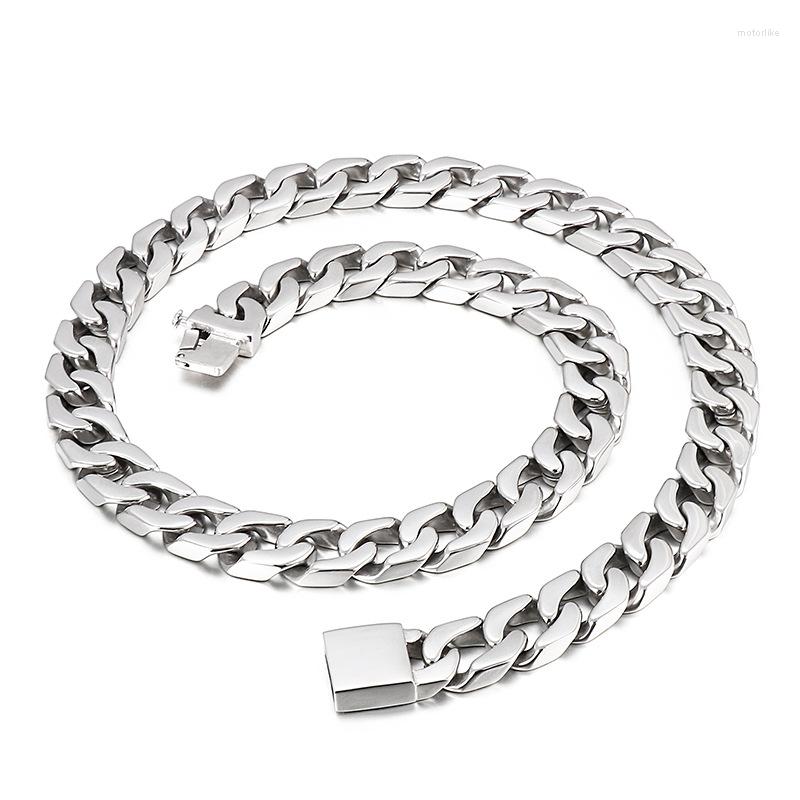 

Chains Stainless Steel European And American Fashion Jewelry Domineering Chain Simple Atmospheric Titanium Men's Necklace