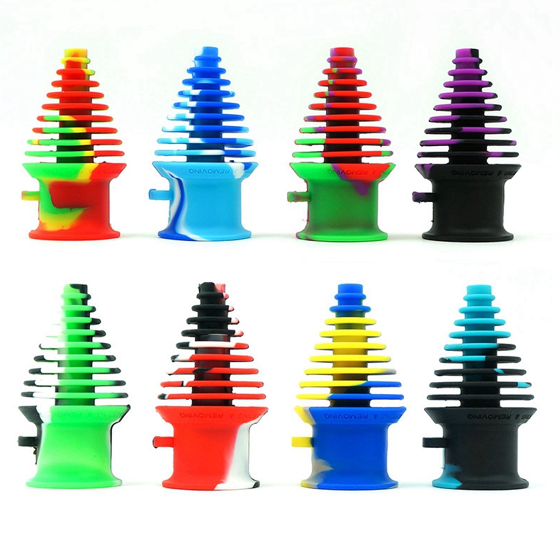 

Multi-size Steps Smoking Colorful Silicone Filter Mouthpiece Portable Ring Hookah Shisha Glass Bong Cigarette Holder Tips Innovative Design Waterpipe DHL