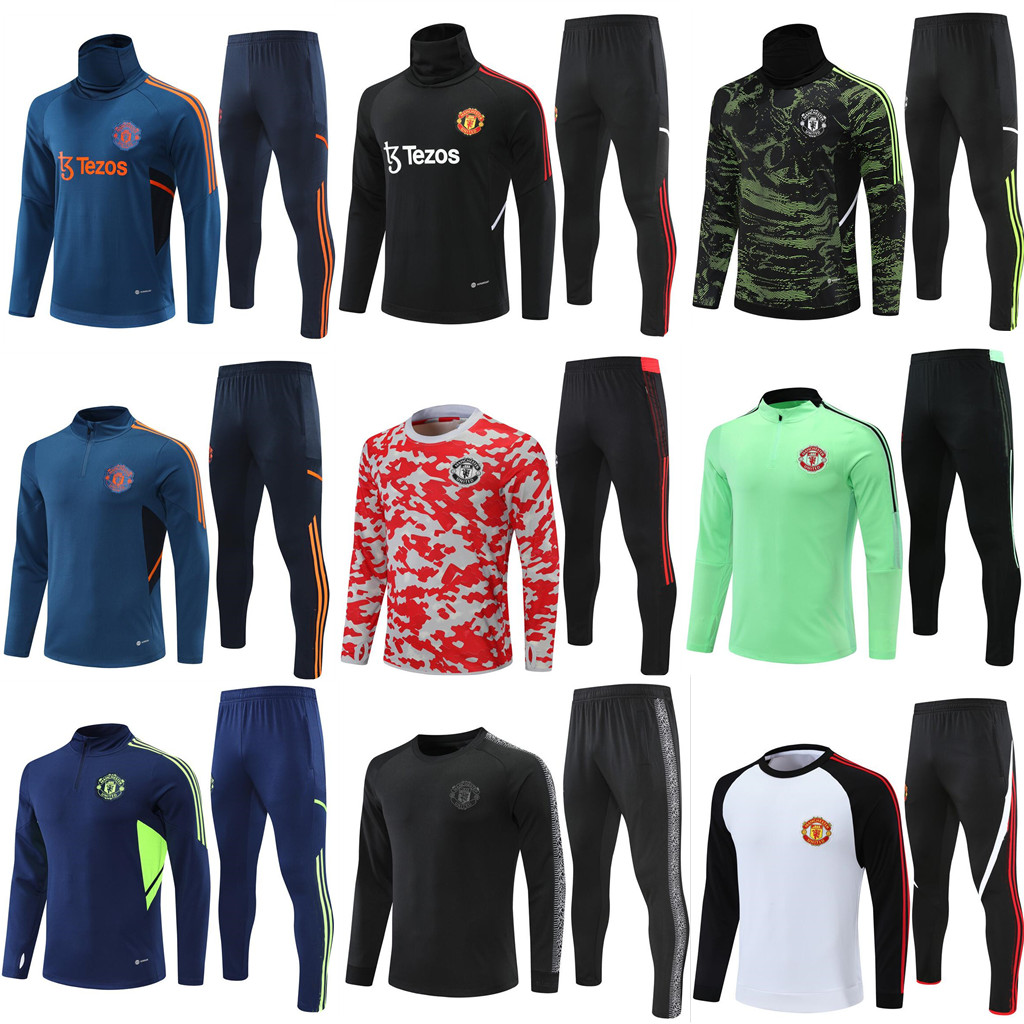 

kids MANCHESTER SANCHO Jerseys soccer Tracksuit UNITEDs Track suits jacket 20 21 22 23 UTD F. DE JONG chandal training FERNANDES RASHFORD sports wear