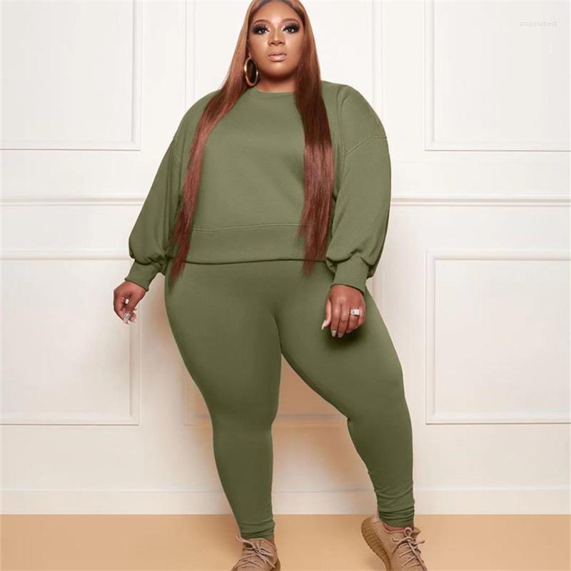 

Tracksuits Plus Size Women Clothing Two Piece Pants Set Long Sleeve Pullover And Leggings Ladies Jogging Suit Wholesale Drop, Orange