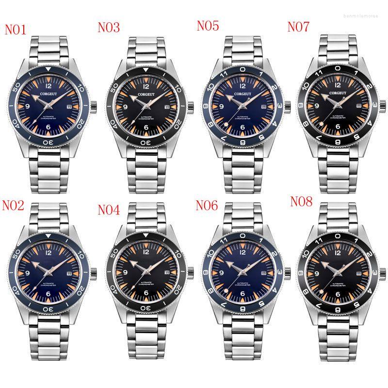 

Wristwatches Luxury Mens Watch 41mm Sapphire Ceramic Bezel Male Mechanical Clock Date 100 Waterproof Diver Sports Miyota Automatic, No5