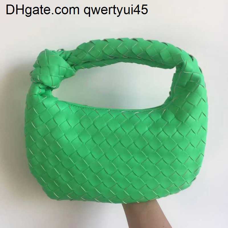 

qwertyui45 Shoulder Bags New Fashion Handmade Woven Bag Green Summer Shoulder Bag Lady Crossbody Hobo PU Knotted Handle Casual Handbag 021723H, D green