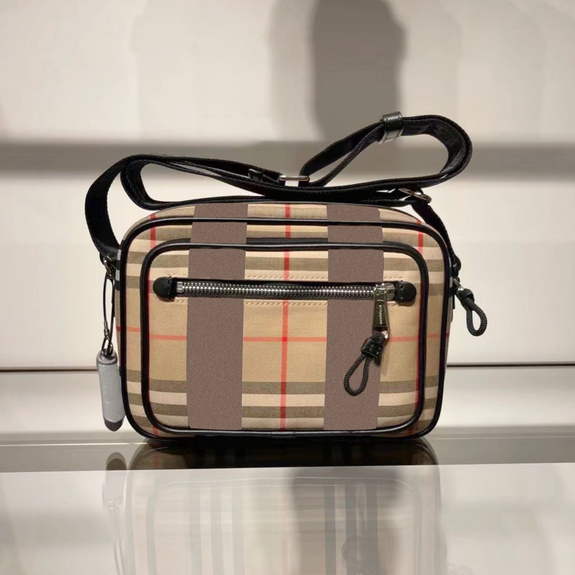 

Vintage Check Leather canvas Shoulder Bag Luxury camera Evening classic nylon TB handbags Women's mens Designer wallet pochette famous tote clutch Bags crossbody