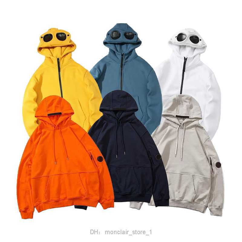 

Two Googles Cp Hoodie Brand Hood Casual Long Sleeve Jumpers Designer Company Round Lens Top Sweatshirt Fleece Luxury Pullover JEFG