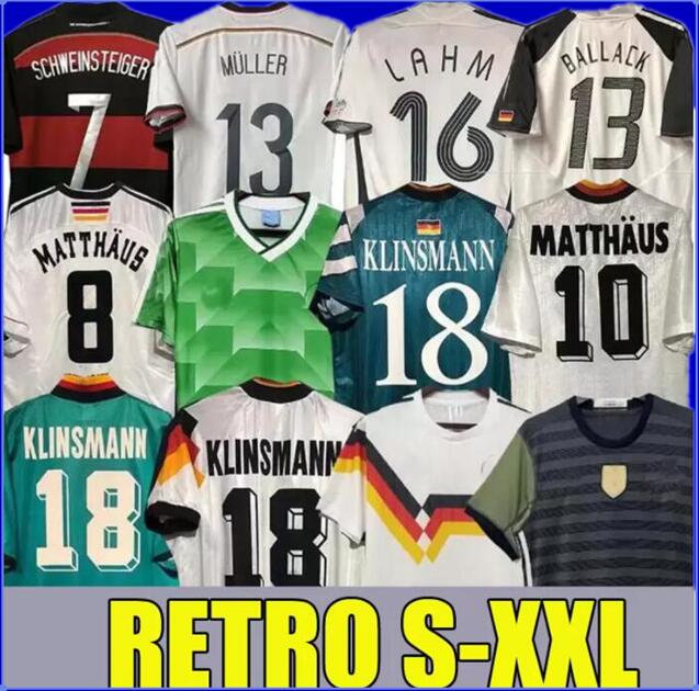 

1990 1992 1994 1996 1998 1988 Germanys Retro Littbarski BALLACK Soccer Jersey KLINSMANN Matthias home shirt KALKBRENNER 2004 MatthAus HAssler Bierhoff KLOSE