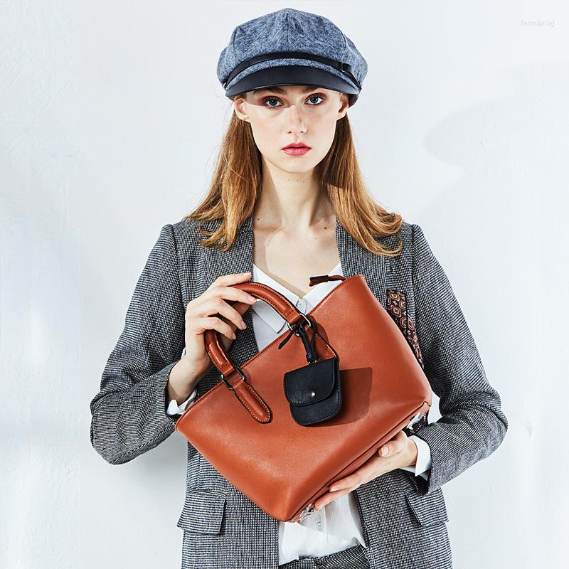 

Evening Bags Luxury Women Handbags Genuine Leather 2023 Soft Top-Handle Bag High Quality Ladies Shoulder Crossbody Sac De Luxe, Gray handbag