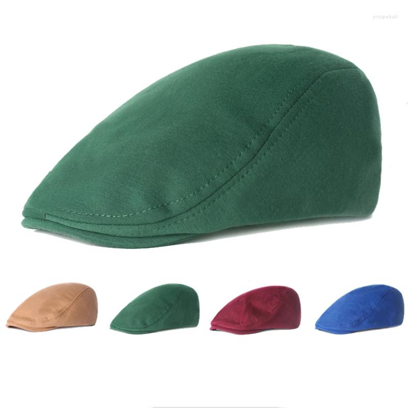 

Berets Solid Color Short Brim Shade Elasticity Men Beanie Sun Protection Unisex Spring Autumn Peaked Cap, 03