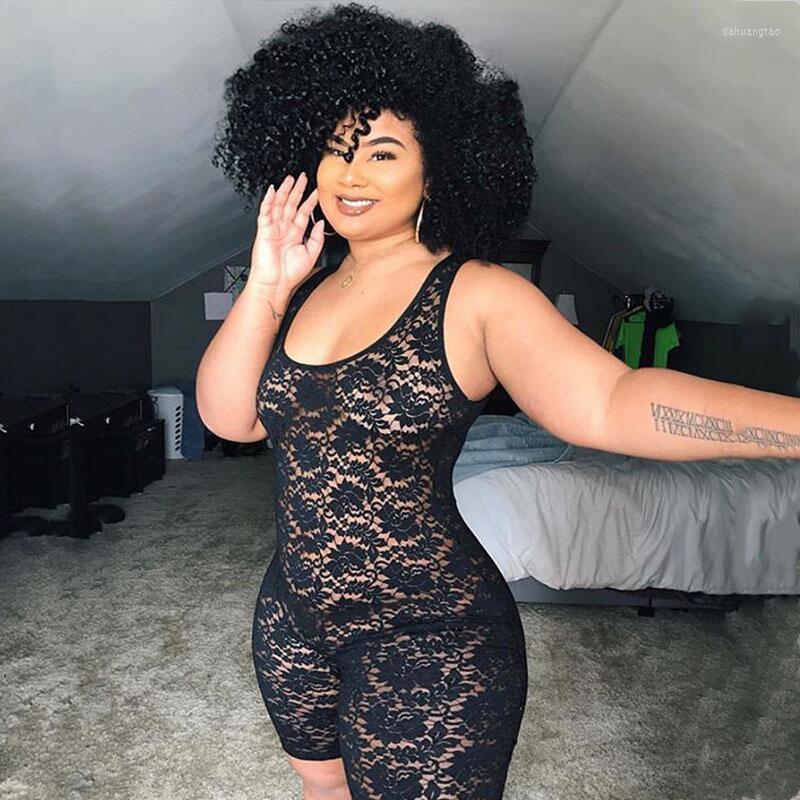 

Pants Women Lace Bodysuit Plus Size Clothing Clubwear Sexy Ladies Jumpsuits Bodycon Black Jumpsuit Short Wholesale Drop