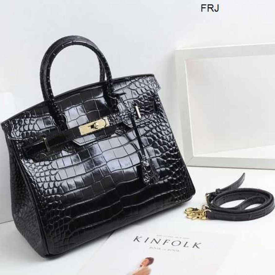 

Designer Bags Birkin Handbags Herme Classic Crocodile Pattern Real Leather Fashion Womens Hand Versatile Cow Shaped Shoulder Messenger Have Logo frj, Royal blue