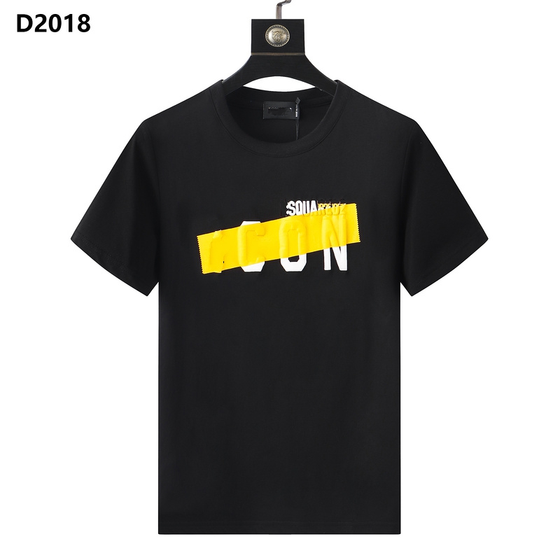 

23SS Italy Men T-shirt design D2 DSQ ICON GG tee Streetwear Letter Print t-shirts High Quality shorts Tops Men's Women Hip Hop Harajuku polo Shirts tee dt927, Black