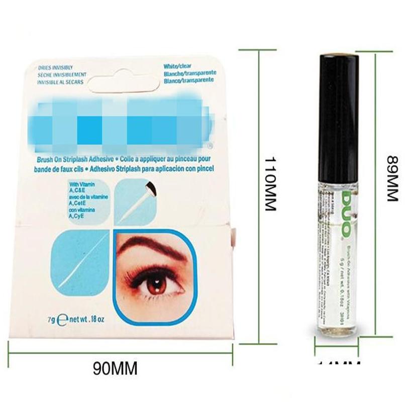 

Other Health Beauty Items 2021 Brand Cosmetic Tools Eyelash Adhesives Eye Lash Glue Brushon Glues Vitamins White/Clear/Black 9G Ne Dhwgt
