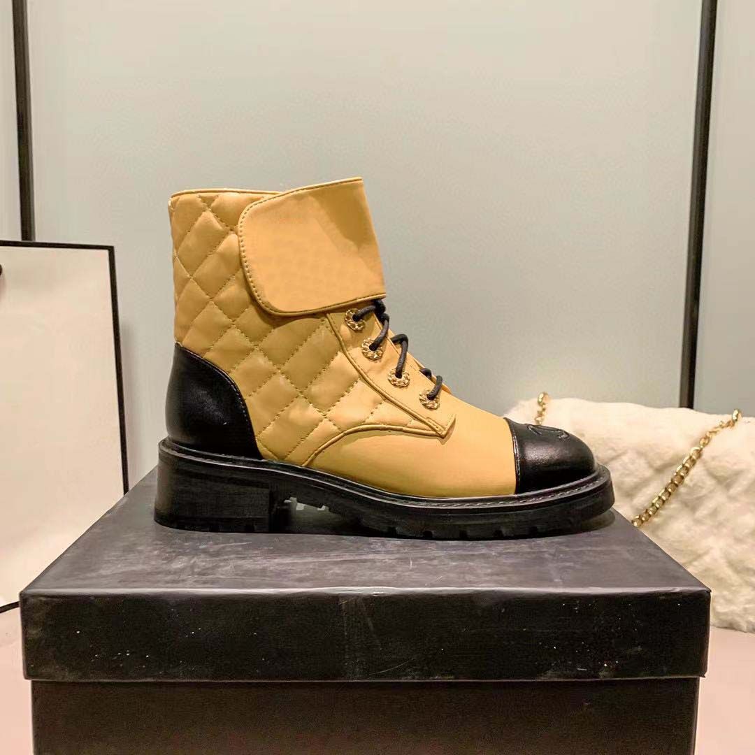 5A Designer Boots for Woman 35-41 black Leather Martens Spring and Autumn Single Boots Leather Thick Sole New British Summer Thin Breathable Ankle W