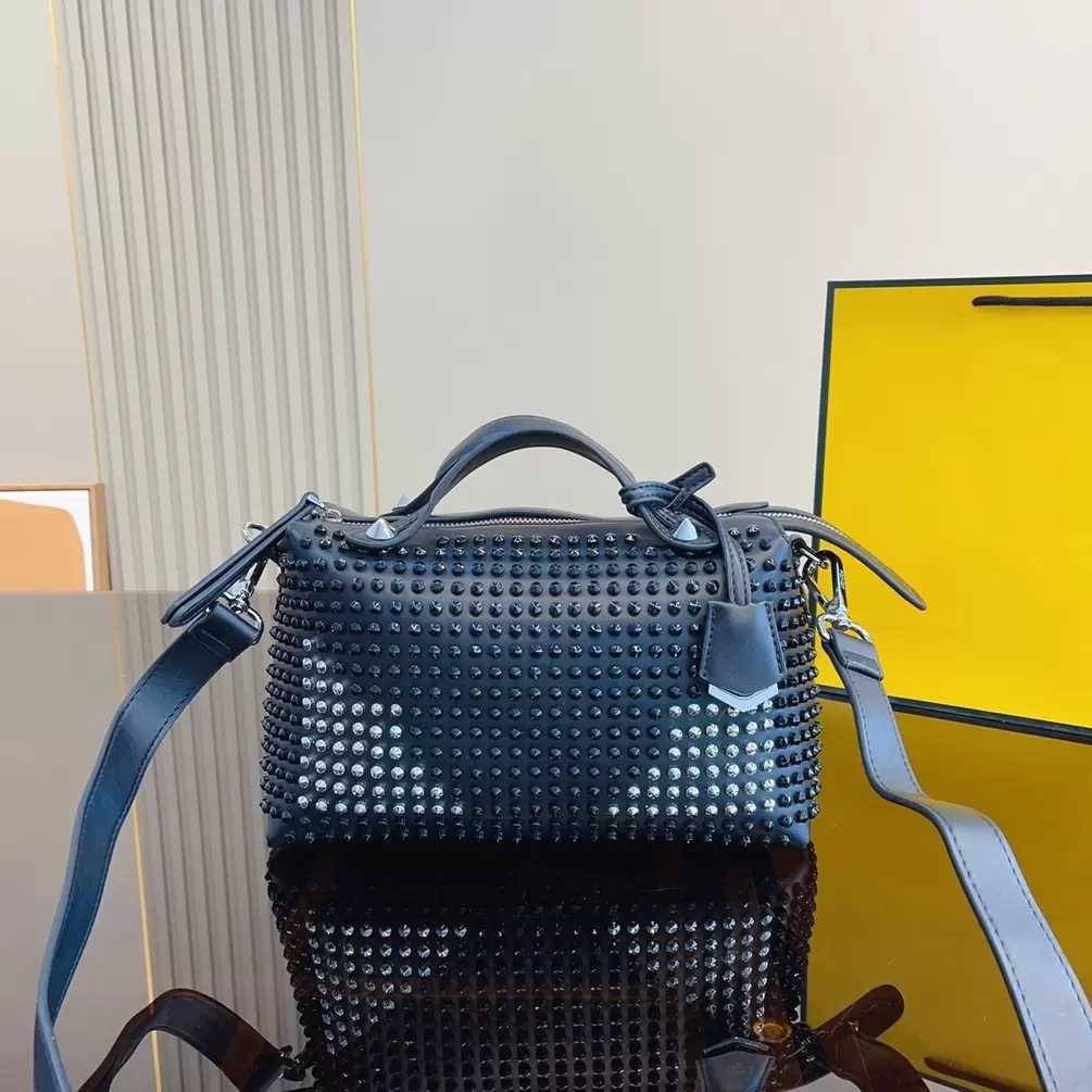 

shoulder bag crossbody designer handbag pillow bag women leather fashion bags Luxury Rhinestones Totes lady purses, Fce01 27x12x16cm