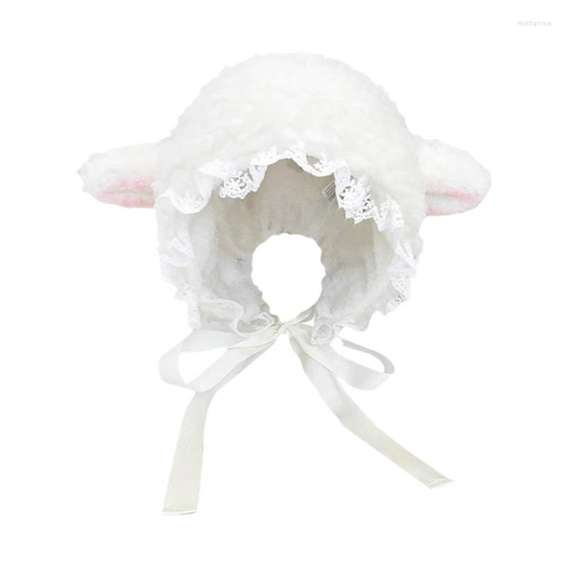 

Berets Cosplay Lamb Hats Easter Party Winter Cosplayed Hat F3MD, Black