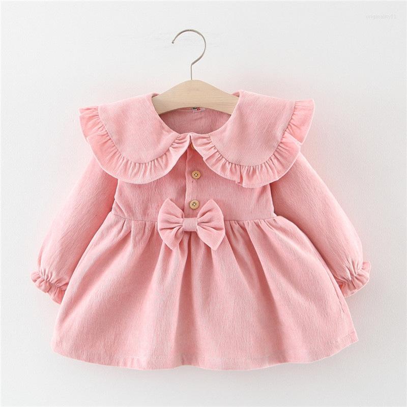 

Girl Dresses 2023 Autumn Baby Girls Dress Long Sleeve Princess For Clothes 0-2years Infant Toddler Clothing Vestidos, Pink