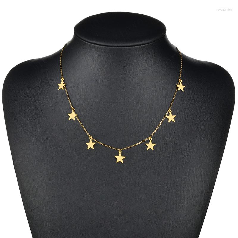 

Chains Star Necklace For Women Pentagram Pattern Clavicle Chain 2023 Style Jewelry Wedding Gift
