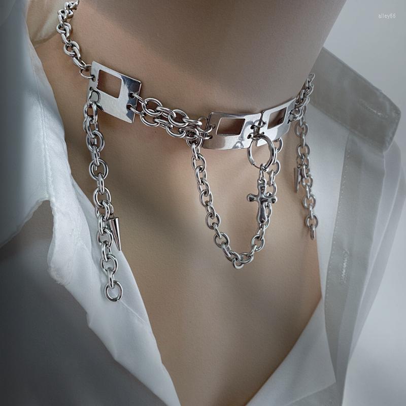 

Choker Pentacle Shape Punk Gothic Necklace