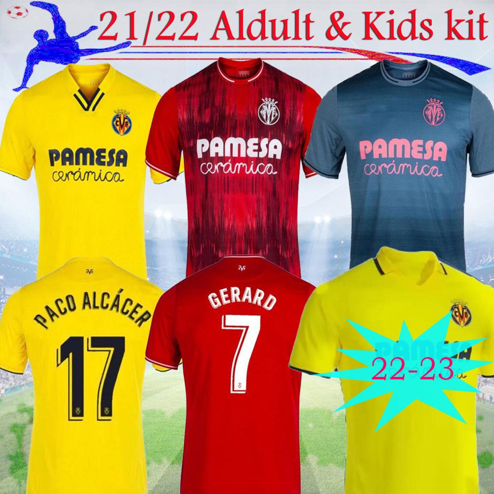 

2022 2023 Villarreal CF soccer jersey 21 22 23 Danjuma PAU GERARD PACO ALCACER CHUKWUEZE CAMISETA DIA A.PEDRAZA YEREMI FOYTH PAREJO Men kids, 22-23 home fans