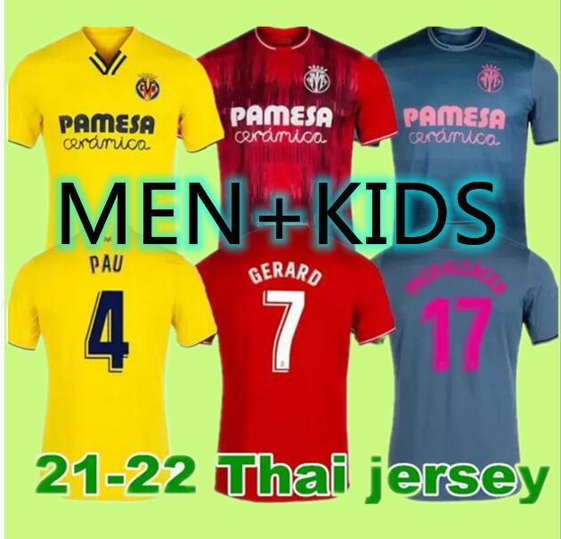 

2022 2023 Villarreal CF soccer jersey 21/22 PAU GERARD PACO ALCACER CHUKWUEZE CAMISETA DIA A.PEDRAZA YEREMI FOYTH PAREJO jerseys Men kids ki