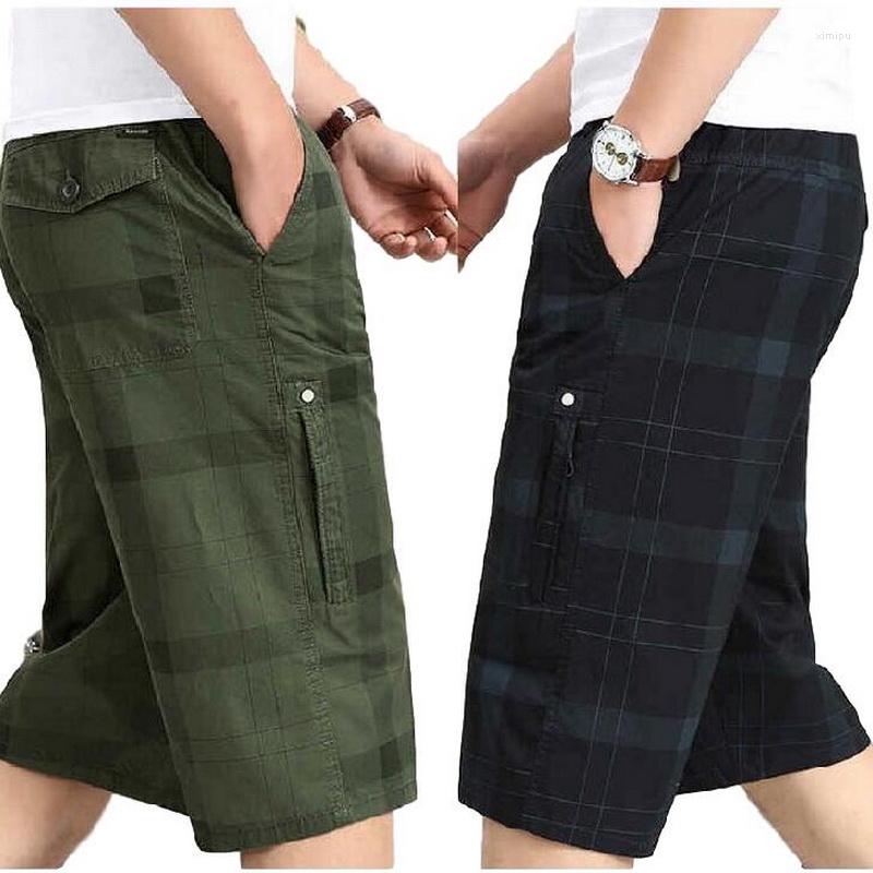 

Men's Pants Mens Men's Casual Lattice Cropped Trousers Loose Summer Men Cargo 3/4 Length Workout, Green