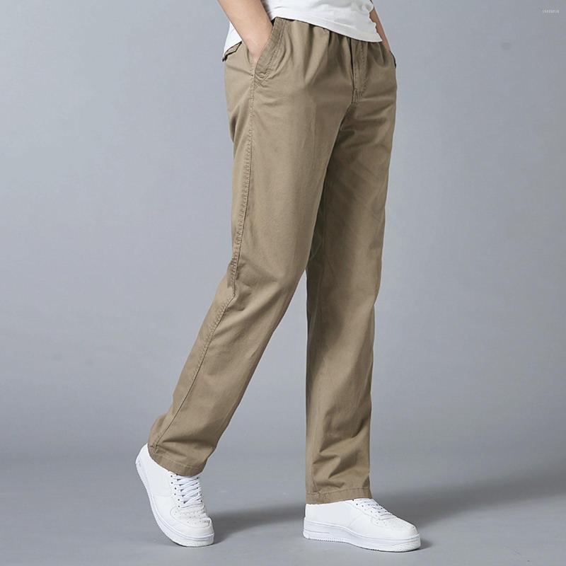 

Men's Pants Mens Solid Fashion Casual Loose Cotton Pocket Lace Up Overall Cargo Work For Men, Black