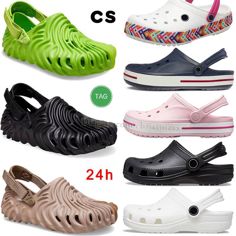 

Salehe bembury croc sandal pollex clog buckle designer slippers croos slides classic mens triple black white navy blue Waterproof Shoes Nursing Hospital womens, Cs21 m4-m7