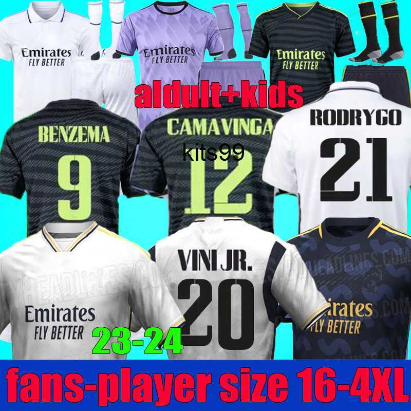 

BENZEMA soccer jerseys 2022 2023 2024 CAMAVINGA ALABA MODRIC VINI JR football shirt 22 23 24 REAL MADRIDS TCHOUAMENI VINICIUS camiseta men, 22/23 fans away 4