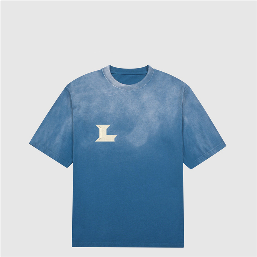

Fashion Men's T-Shirts 2023 Louiseity Soft Cotton Short Sleeve Round Neck Wrinkle proof Preshrunk Letter Logo Loose Student Casual Couple T-Shirt Viutonity 012-013
