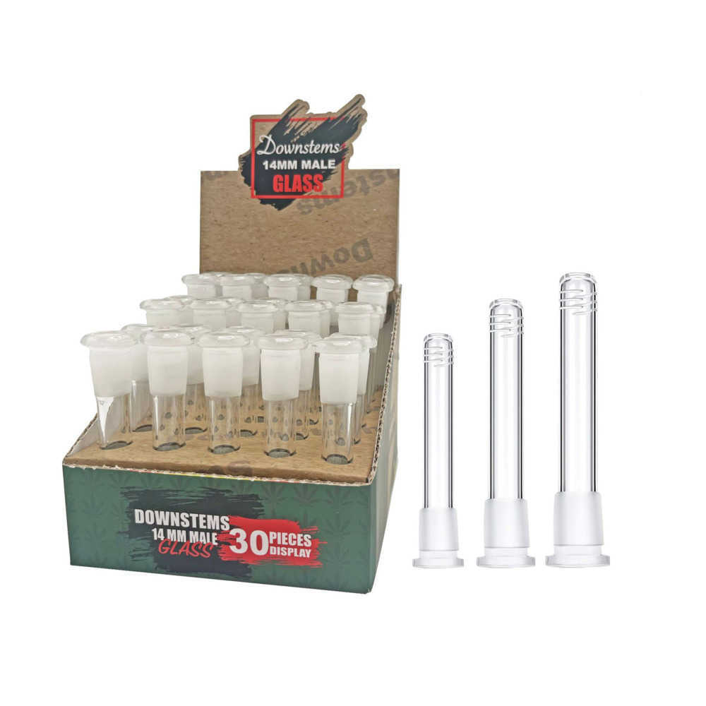

wholesale Hookah glass downstem 14mm pipe joint Lo Pro Diffused Down stem with 6 cuts
