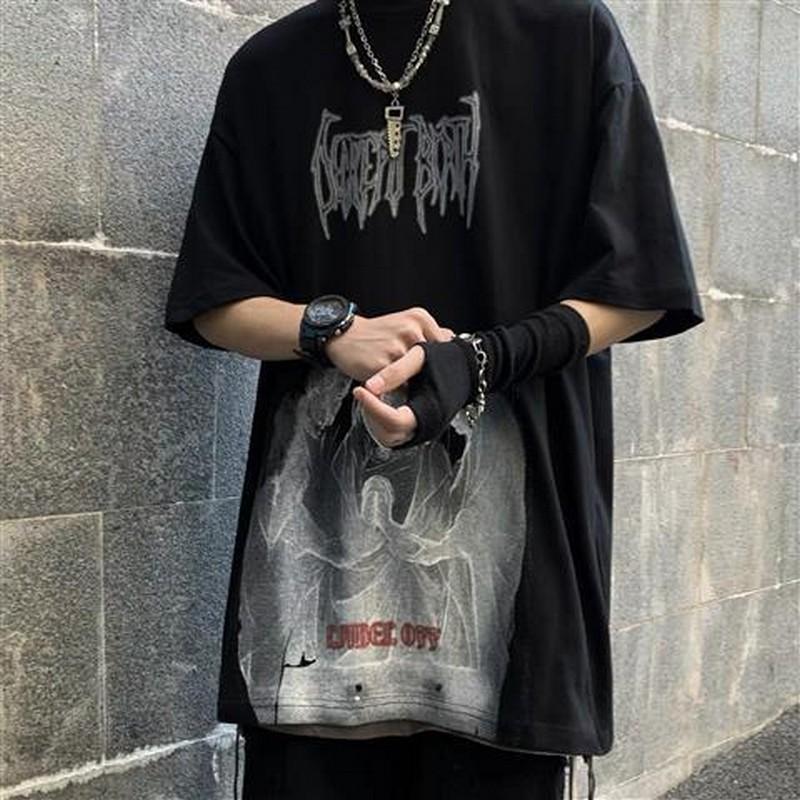 

Women's T Shirts Harajuku Bf Style Short Sleeve Clothes Women Hip-hop Printing Tops 2023 Summer Tees O-neck Couple Plus Size Shirt, White